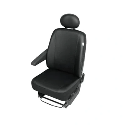 Afbeelding van Kunstleer bestuurdersstoelbekleding, enkele stoelbekleding, stoelbeschermerset compatibel met Renault Master vanaf 2010