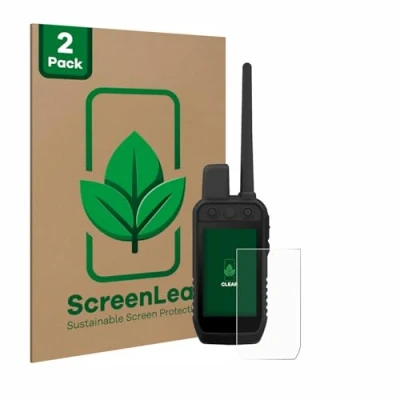 Afbeelding van ScreenLeaf Screenprotector voor Garmin Alpha 300 K Duurzame schermbescherming Folie Beschermfolie transparant (2 Stuks)