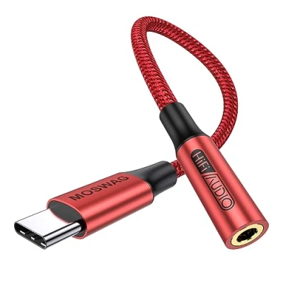 Afbeelding van MOSWAG USB C naar 3,5 mm hoofdtelefoonaansluiting adapter, audio adapter Aux Dongle kabel snoer voor Samsung Galaxy S23 S22 S21 Ultra S20+ Note 20 10 S10 S9 Plus, Pixel 4 3 2 XL, ipad Pro