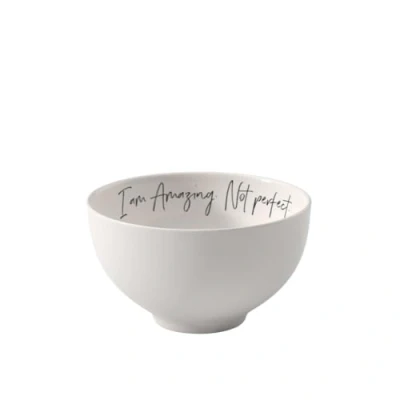 Afbeelding van Villeroy &amp; Boch Statement bol Amazing not perfect 14x14x8cm, porseleinen schaaltje wit