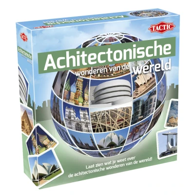 Afbeelding van TACTIC leerspel Architectonische wonderen junior karton 52 delig