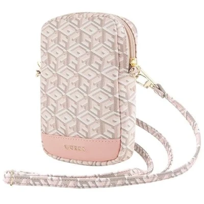 Afbeelding van Guess G Cube Wallet Pouch met Riem (7 Inch) Roze