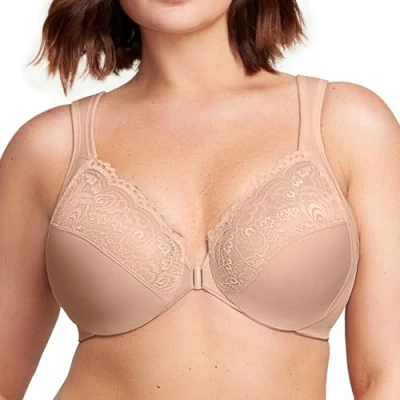 Afbeelding van Glamorise dames plunge beha, huidskleur, 75G