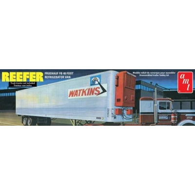 Afbeelding van 1:25 AMT 1421 Watkins Fruehauf 40&#039; Reefer Semi Trailer Plastic Modelbouwpakket