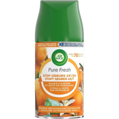 Afbeelding van 6x AIRWICK Navulling Pure Fresh &quot;Citrus &amp; Mandarijn&quot; voor Freshmatic Max automatische Luchtverfrisser 250ml