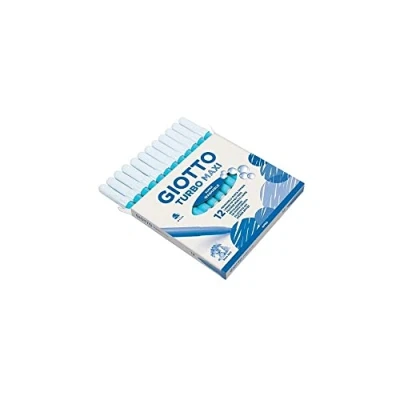 Afbeelding van Giotto Turbo Maxi viltstift Blauw 12 stuk(s)