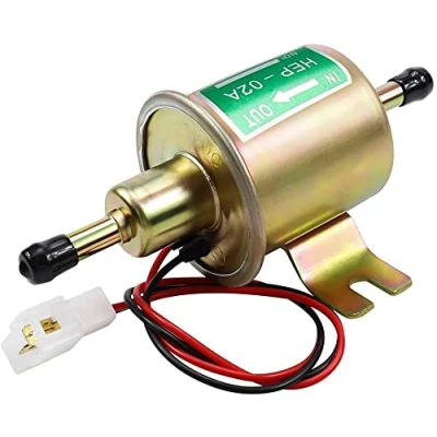 Afbeelding van Litensh Elektrische brandstofpomp, universeel, lagedruk dieseldrukgas, metalen pompmodule, inline bouten voor benzine en diesel, HEP 02A (goud)