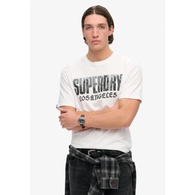 Afbeelding van Superdry Photographic Skate Loose T shirt Met Korte Mouwen Wit L Man