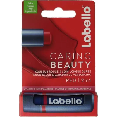 Afbeelding van Labello Caring Beauty Red Lippenbalsem 4,8GR