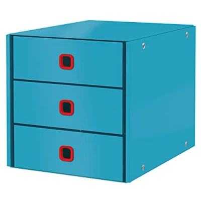 Afbeelding van Leitz Click Store Cosy ladenblok, 3 laden, blauw