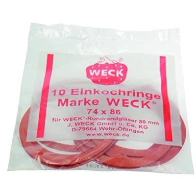 Afbeelding van Weck Inkoringen (74 x 86 mm, Ø 80 10 stuks, kunststof) 1126