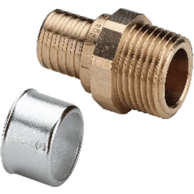 Afbeelding van Viega Smartpress overgangsstuk brons 16 mm pers x 1/2&quot; bu.dr.