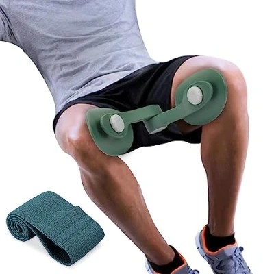 Afbeelding van Thigh Master Hip Trainer Trainingsapparaat, Dij Bekkenbodem Voor Postpartum Revalidatie Trimmer Binnendij Exerciser (Donkergroen)