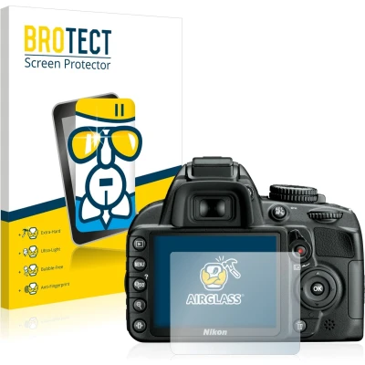Afbeelding van BROTECT Screenprotector voor Nikon D3100 Folie Beschermfolie Beschermglas transparant
