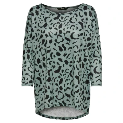 Afbeelding van ONLY top ONLELCOS met all over print blauw/zwart