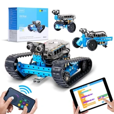 Afbeelding van Makeblock mBot Ranger Programmeerbare rups Robot 3 in 1 Educatieve robotica, STEM speelgoed Compatibel met Scratch/Arduino Programmeercadeaus voor kinderen Educatief spel 10 jaar+