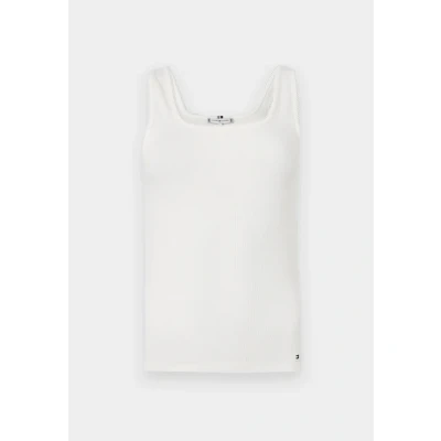 Afbeelding van Tommy Hilfiger SLIM Square TANK Top, Dames, Maat: XXS, Ecru
