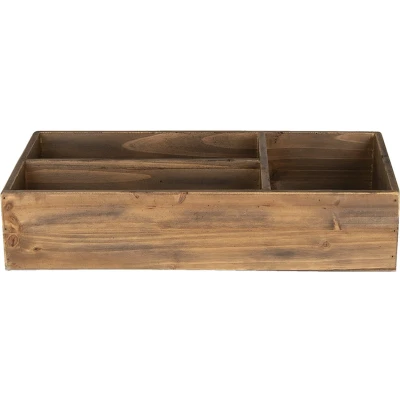 Afbeelding van Clayre &amp; Eef Brievenhouder 43x22x9 cm Bruin Hout Rechthoek Postbakje