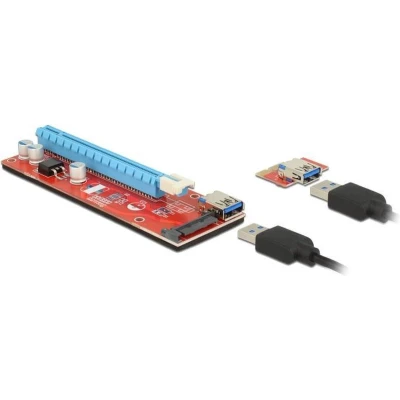 Afbeelding van Delock 41423 Riserkaart PCI Express x1 &gt; x16 met 60cm USB kabel