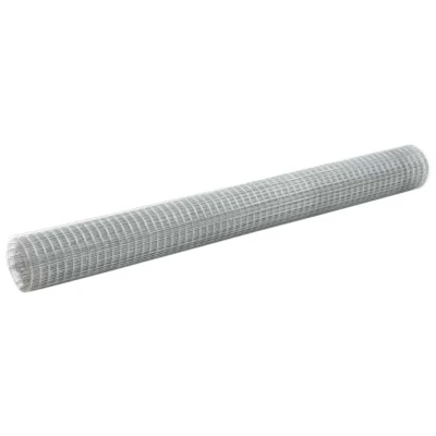 Afbeelding van Kippengaas 25x1,5 m gegalvaniseerd staal zilverkleurig