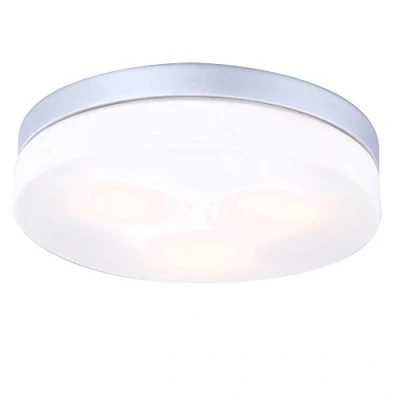 Afbeelding van Globo plafonniere Vranos zilver luminium 30 cm E27 fitting 32113