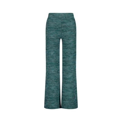 Afbeelding van Vingino gemêleerde wide leg broek petrol