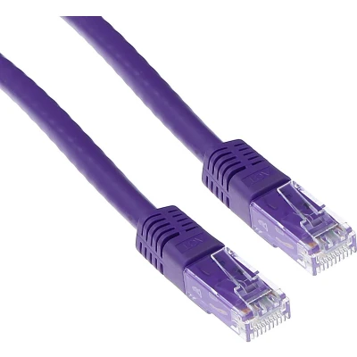 Afbeelding van ACT IB1705 U/UTP CAT6 Patchkabel Paars 5 meter