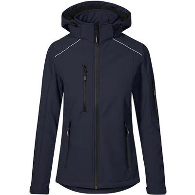 Afbeelding van Women&#039;s Softshell Outdoorjas met afneembare capuchon Navy S