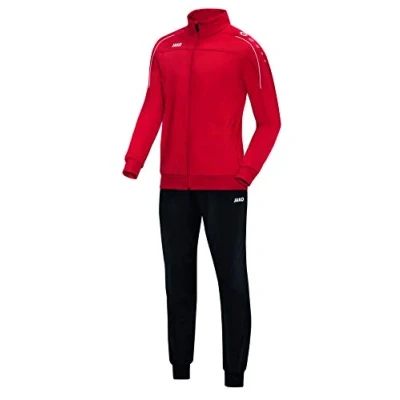 Afbeelding van JAKO Classico SET Trainingspak, Heren, Maat: 44, Rot/schwarz