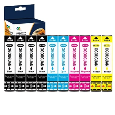 Afbeelding van OGOUGUAN 503XL inktpatronen compatibel met Epson 503 XL voor Expression Home XP 5200 5205 XP5200 XP5205 Workforce WF 2960 2965 WF2960 WF2965 2960DWF 2965DWF (10 pakketten)