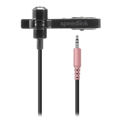 Afbeelding van Speedlink Spes Dasspeld Microfoon Ruisonderdrukking Clip On 3.5 mm Jack Zwart