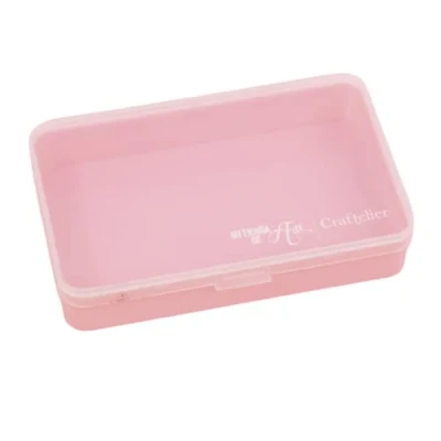 Afbeelding van Craftelier Opbergdozen met vakken voor scrapbooking en knutselwerk, verschillende maten kleuren, roze, mini 1 vak
