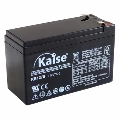 Afbeelding van Kaise Technologies AGM VRLA loodaccu 12 V 7 Ah/model KB1270 Security
