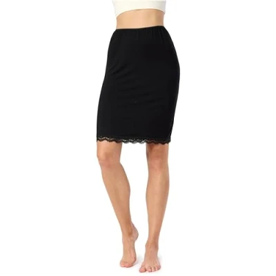 Afbeelding van Bellivalini BLV BLV50 176 UW Dames Onderrok kort elastisch licht Viscose Zwart L