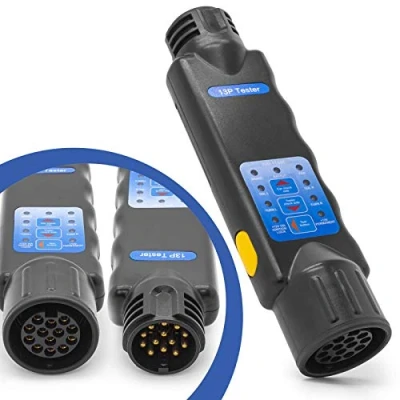 Afbeelding van Auto DIN testapparaat aanhangwagen licht verlichting tester 13 polige trailer