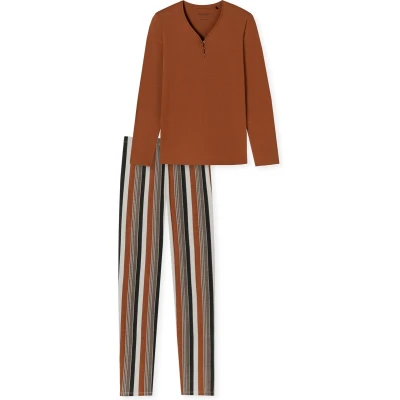 Afbeelding van Schiesser SET Comfort Pyjama, Dames, Maat: 42, Whisky