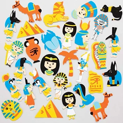 Afbeelding van Baker Ross Egyptische Stickers van Foam (12 stuks) Knutselspullen en voor Kinderen