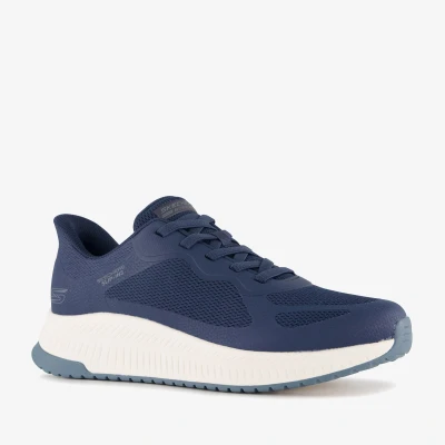 Afbeelding van Skechers Slip ins: Bob Sport Squad heren sneakers blauw Maat 41 Extra comfort Memory Foam