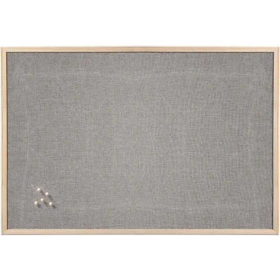 Afbeelding van Zeller prikbord textiel lichtgrijs 60 x 80 cm incl. punaises Prikborden