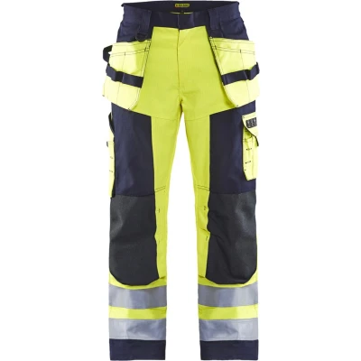 Afbeelding van Blaklader Multinorm werkbroek 1579 1514 High Vis Geel/Marineblauw