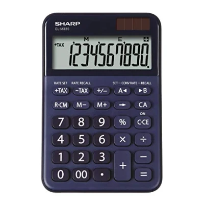 Afbeelding van Calculator Sharp ELM335BBL blauw desktop per 10