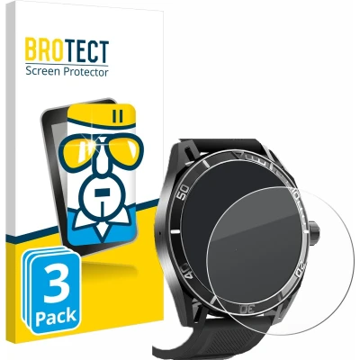 Afbeelding van BROTECT Gehard glazen schermbeschermer, Smartwatch beschermfolie, Transparant