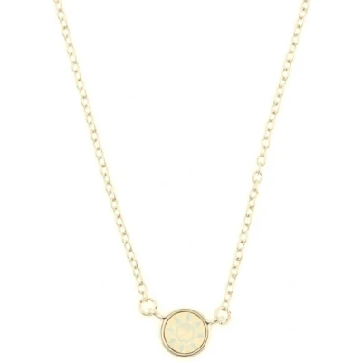 Afbeelding van Behave Dames ketting zilver kleur minimalistisch met steentje 40 cm