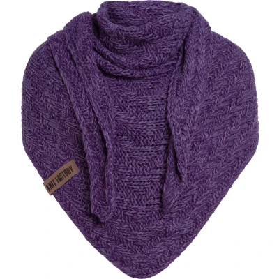 Afbeelding van Knit Factory Sally Halsdoek, Dames, Maat: One Size, Purple violet
