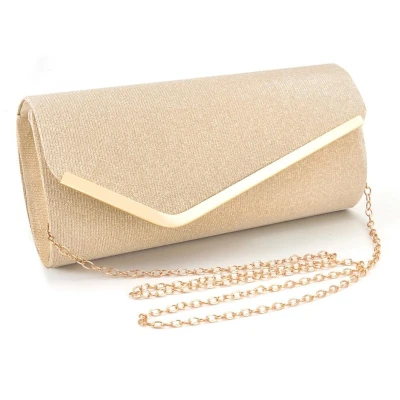 Afbeelding van TOFBS Handtas Dames Clutch Kettingtas Glitter Avondtas Elegante Envelop Tas Crossbody Kleine Bruidstas voor Bruiloft Feest Banket Vakantie (Goud)
