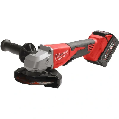 Afbeelding van Milwaukee M18 BLSAG125XPD 402X Koolborstelloze 125mm haakse slijper met paddle schakelaar set (2x 4,0Ah accu) in HD Box
