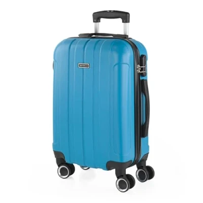 Afbeelding van ITACA Middelgrote Koffer. Medium Trolley Reiskoffer van ITACA. Lichtgewicht ABS Harde Schaal 4 Wielen Cijferslot 771160, Turquoise