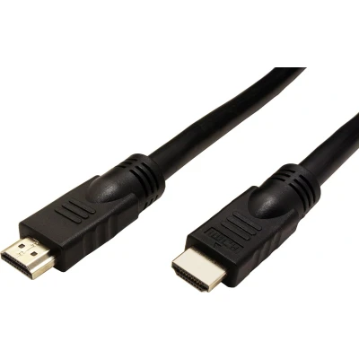 Afbeelding van Roline 14.01.3451 HDMI kabel Aansluitkabel A stekker, stekker 10.00 m Zwart 4K UHD, Afgeschermd, Actief met signaalversterking
