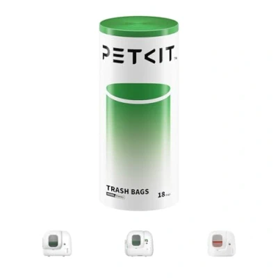 Afbeelding van PETKIT Vuilniszak voor Kattenbak, Vervangende Kattenbakzak PURA MAX 2 en PUROBOT PRO, Krasbestendig, Duurzaam, 1 Rol (18 Stuks)