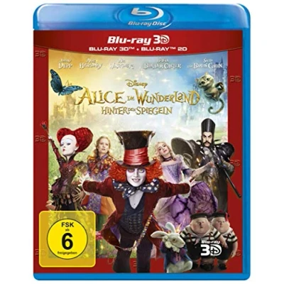Afbeelding van Alice im Wunderland Hinter den Spiegeln (3D &amp; 2D Blu ray)